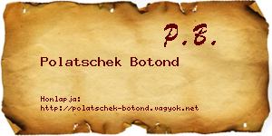 Polatschek Botond névjegykártya